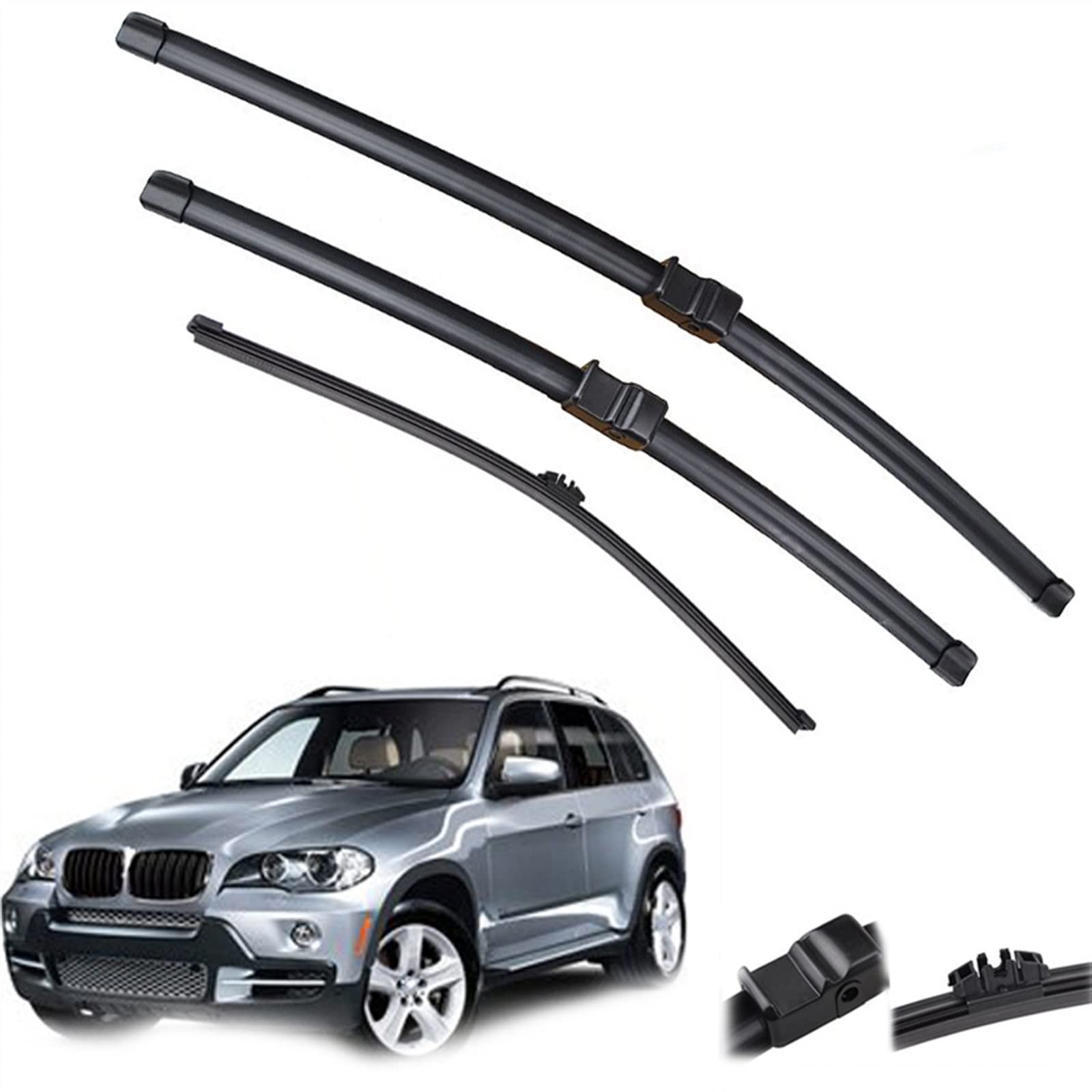 24 "20" 15 "Car Window Anteriore Posteriore Tergicristallo Spazzole Set per X5 E70 2006 2007 2008 2009 2010 2011