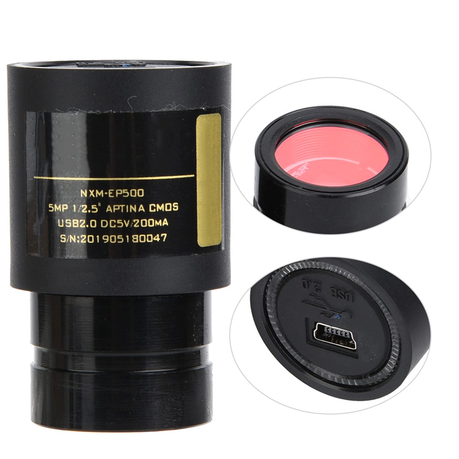 Oculare per Microscopio Digitale Senza unità USB 2.0 da 5 MP per Tutte le Dimensioni del Tubo Oculare 23,2 Mm/30,0 Mm/30,5