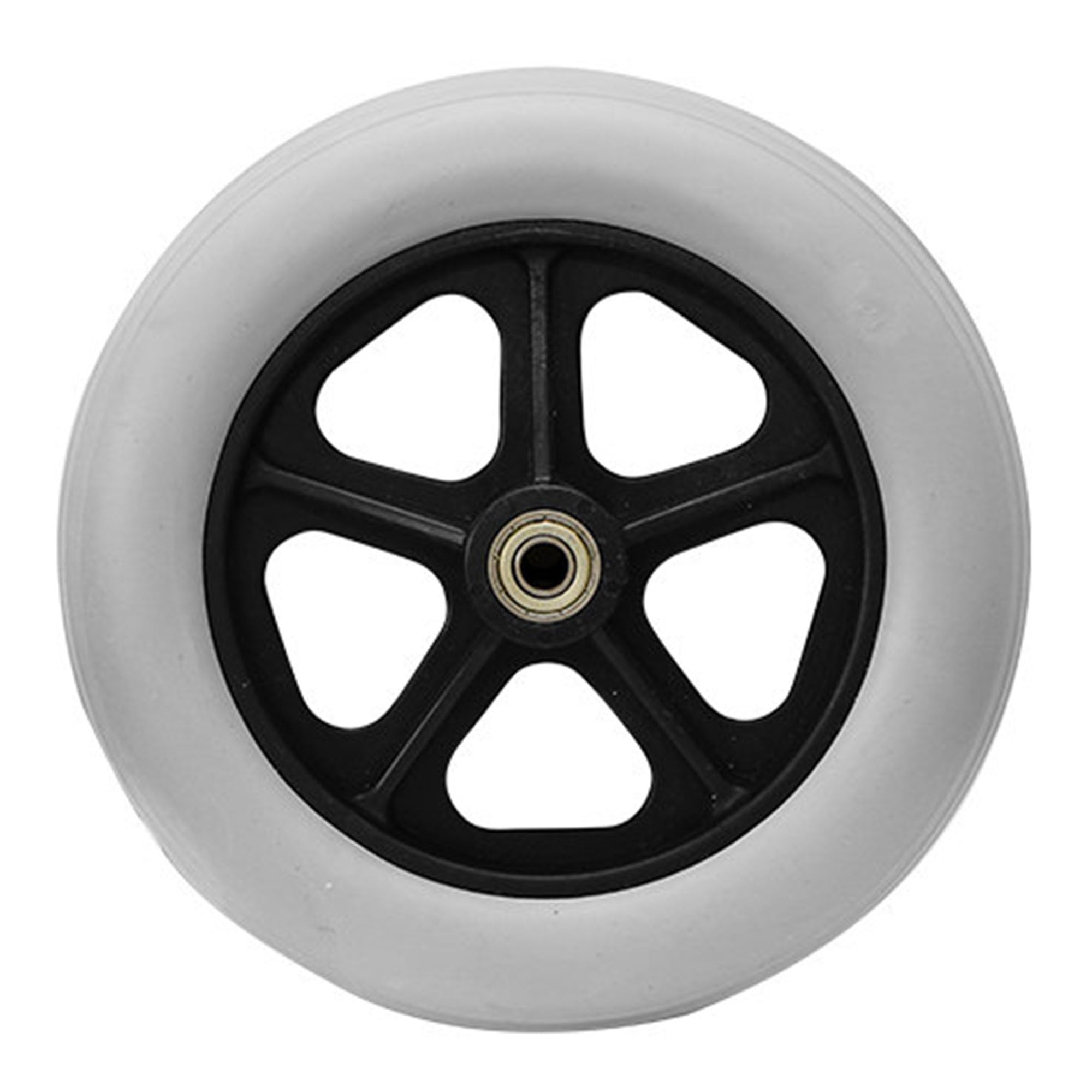 Genterun Grey Manual Wheelchair Front Wheels,Swivel Wheels(Gray,8In Widening)