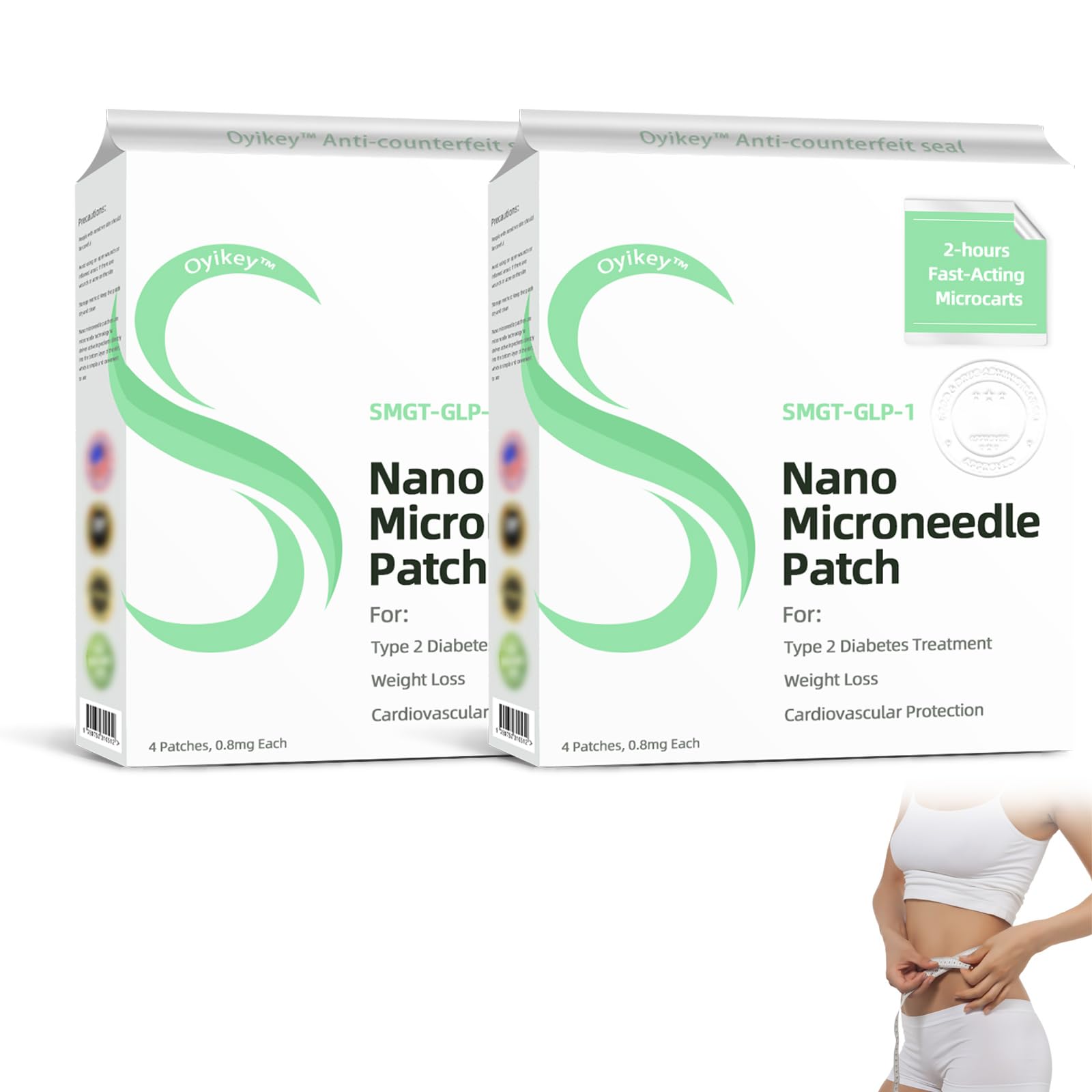 Oyikey Nano Microneedle Patch, SMGT-GLP-1 Microneedle Patch, Oyikey Long-lasting GLP-1 Microneedlepatch for Women and Men (2)