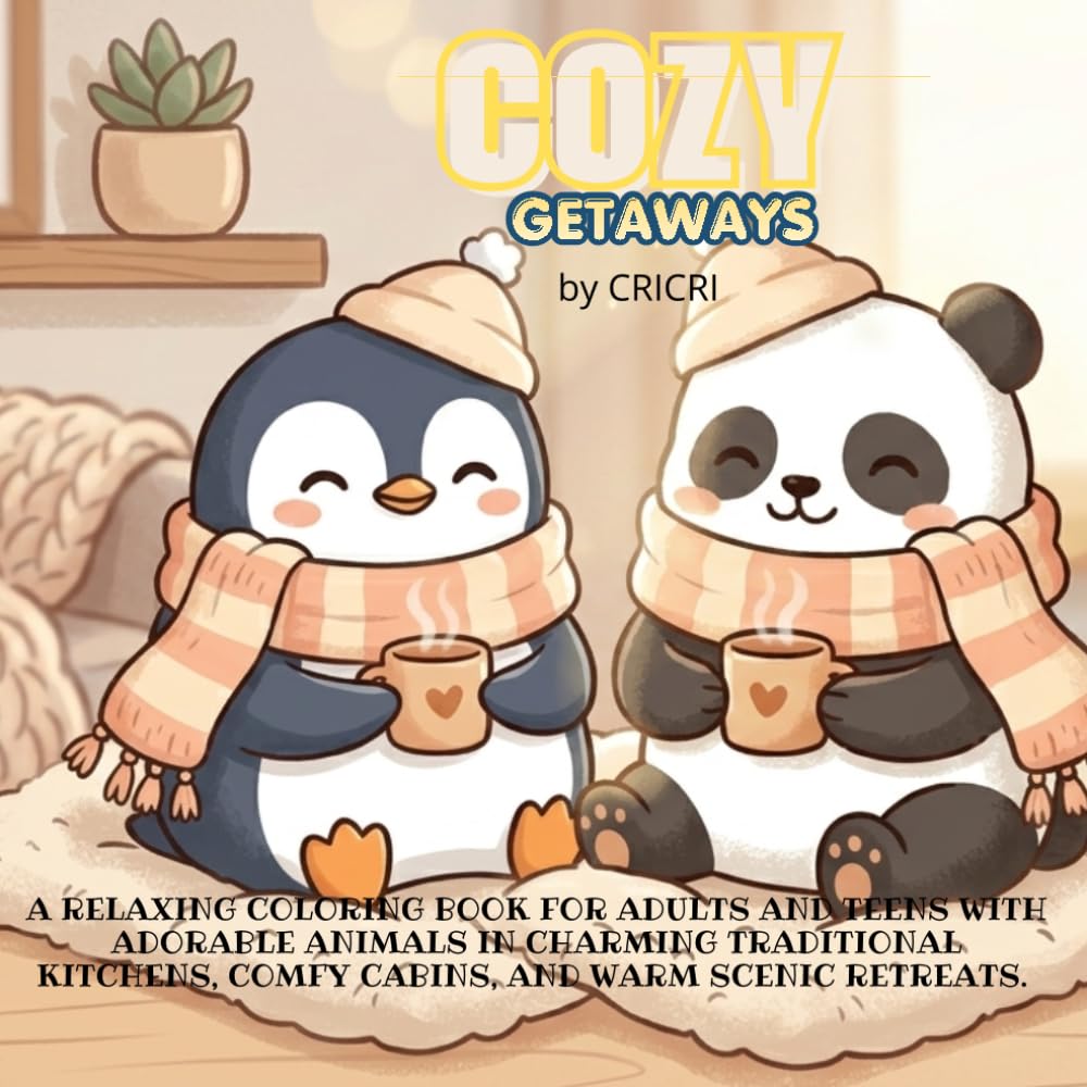 Cozy getaways (cozy coloring books)