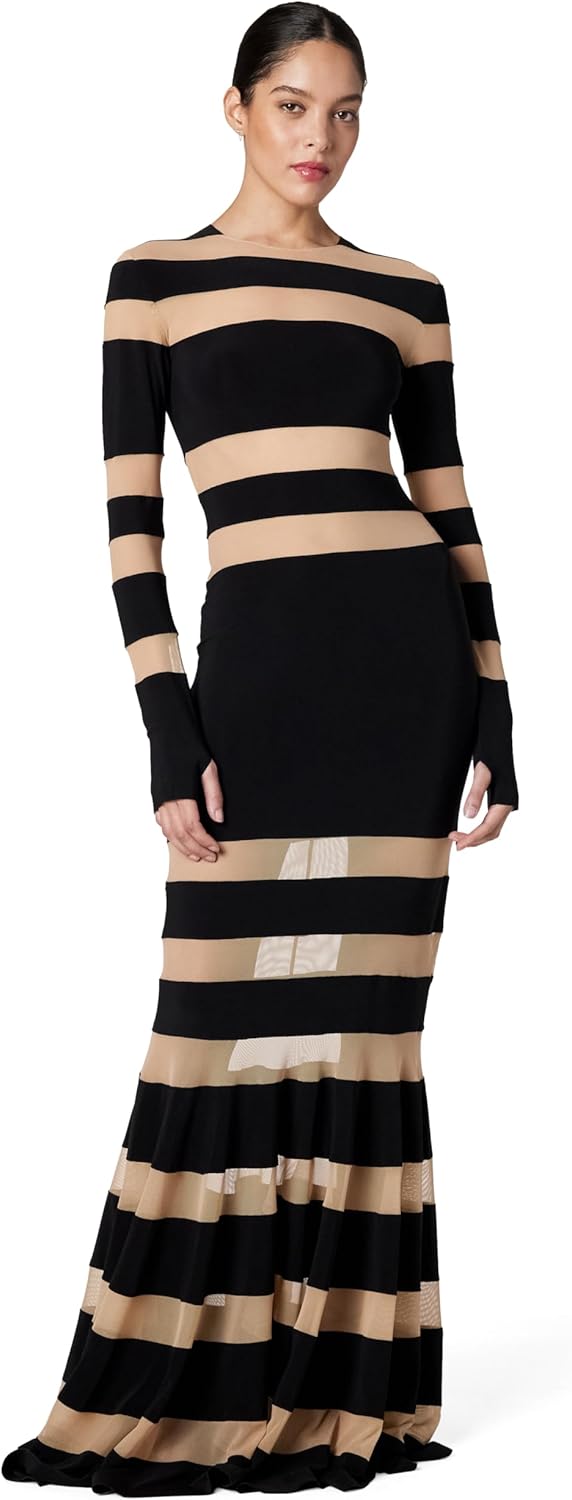 Norma Kamali Women's Spliced Dress Fishtail Gown