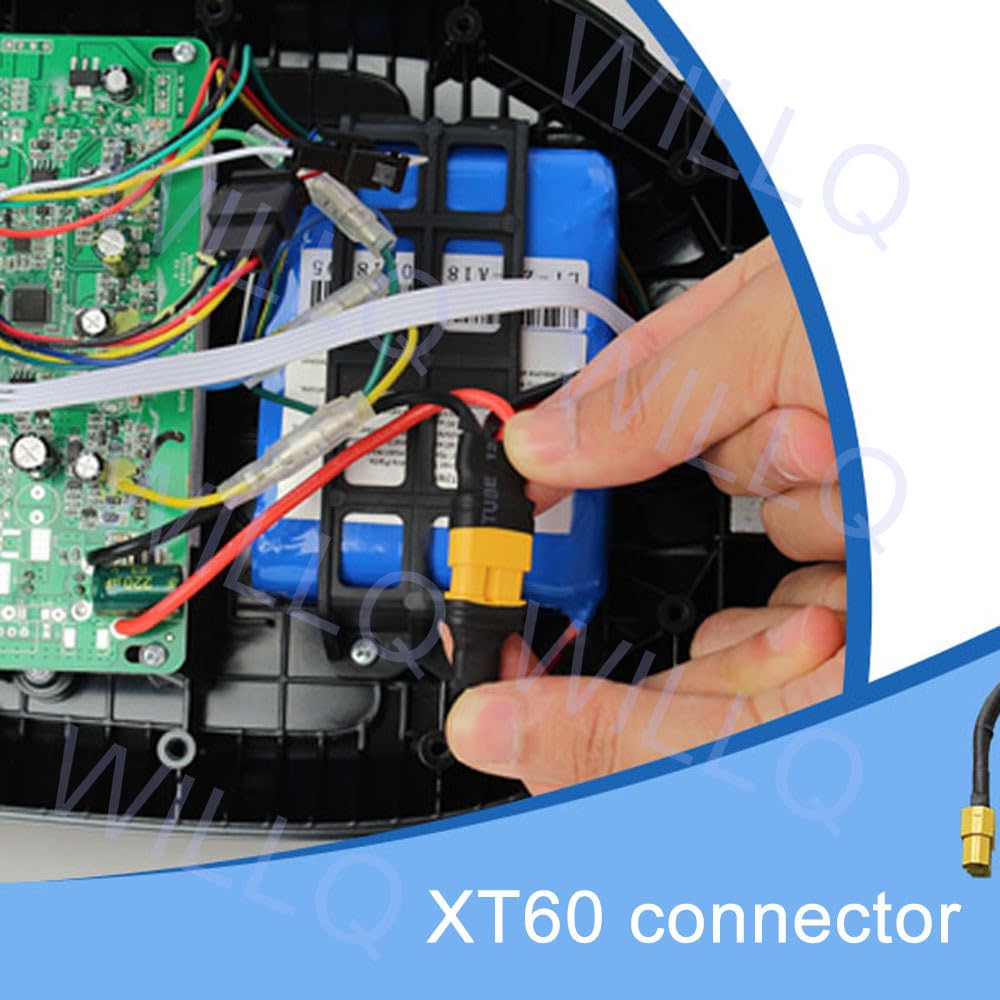 Batteria di Ricambio Ricaricabile al Litio per Hoverboard 24V 4Ah | Batteria ricambio per monopattino elettrico/monopattino pieghevole, facile da installare e rimuovere, connettore XT60