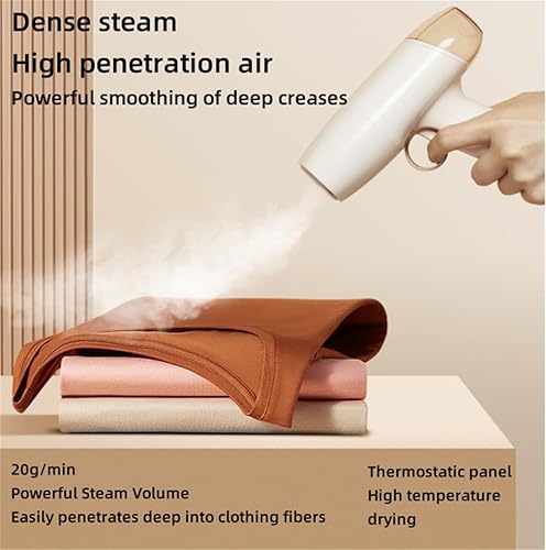 Miniatura 3 de DAUTAI Vaporizador de mano pequeño, calentamiento rápido, portátil, 2 en 1, removedor de arrugas de tela y plancha para ropa, 3.5 onzas líquidas,