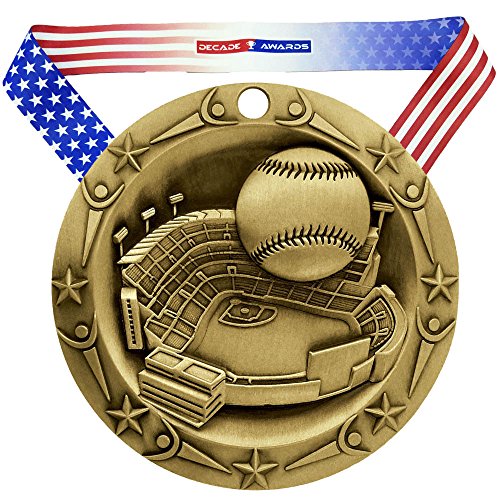 Decade Awards Baseball Medal, World Class - Gold | Baseball