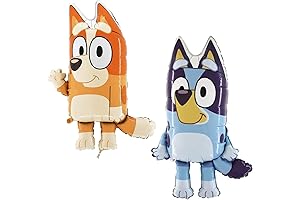 Toyland® Pack Of 2-32 Inch Bluey Foil Balloons - 1 x Bluey...