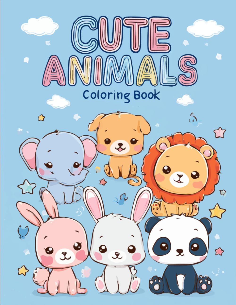 Cute Animals Coloring Book - Ages 4-8: Coloring Book for kids 4 to 8