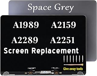 A1989 A2159 A2289 A2251 Screen Replacement for MacBook Pro Retina 13.3" LCD Display Assembly EMC 3214 3358 3301 3456 3348 (Space Grey)