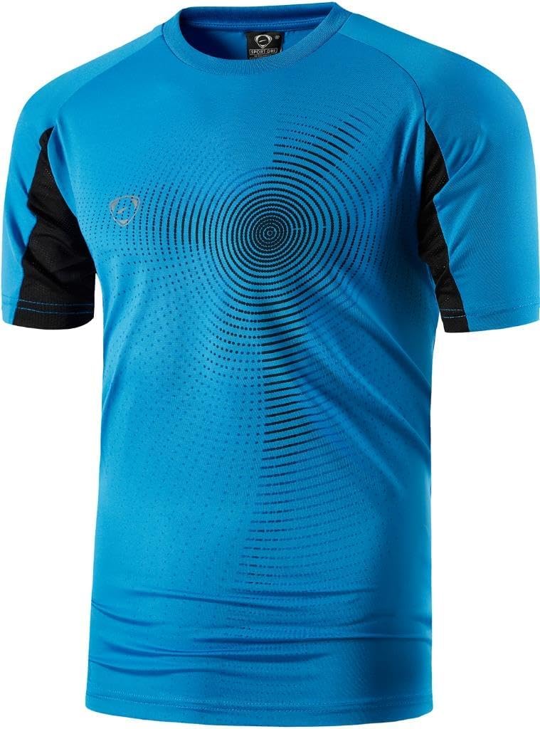 jeansian Men's Sport Quick Dry Fit Short Sleeves Tshirt T-Shirt Shiirt Tees Tops Tennis Golf Bowling LSL1059 - Image 2
