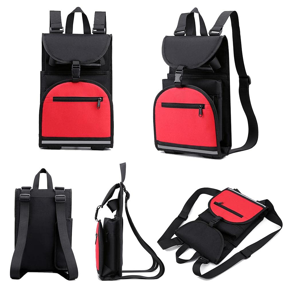 Sac à dos de planche à roulettes régulier, sac à roulettes avec bandoulière réglable, pliable, sac à dos de voyage