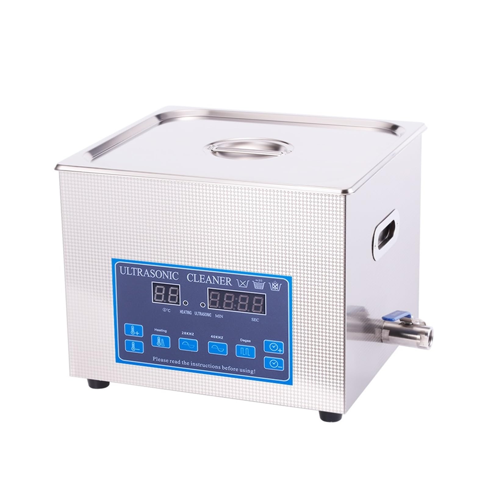 Limpiador Ultrasónico, Limpiador Ultrasónico Desgasificador De 2L, 6L, 10L, 30L, Joyería, Motor PCB, Baño De Limpieza por Ultrasonido De Laboratorio De Metal(15L)
