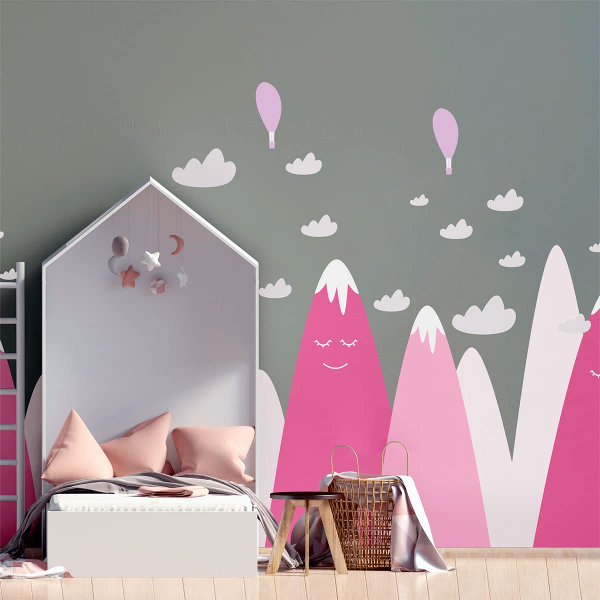 Ambiance Sticker Children's Wall Sticker for Baby Room Decoration - Giant Adhesive Wall Sticker | Frantika - H50 x L75 cm