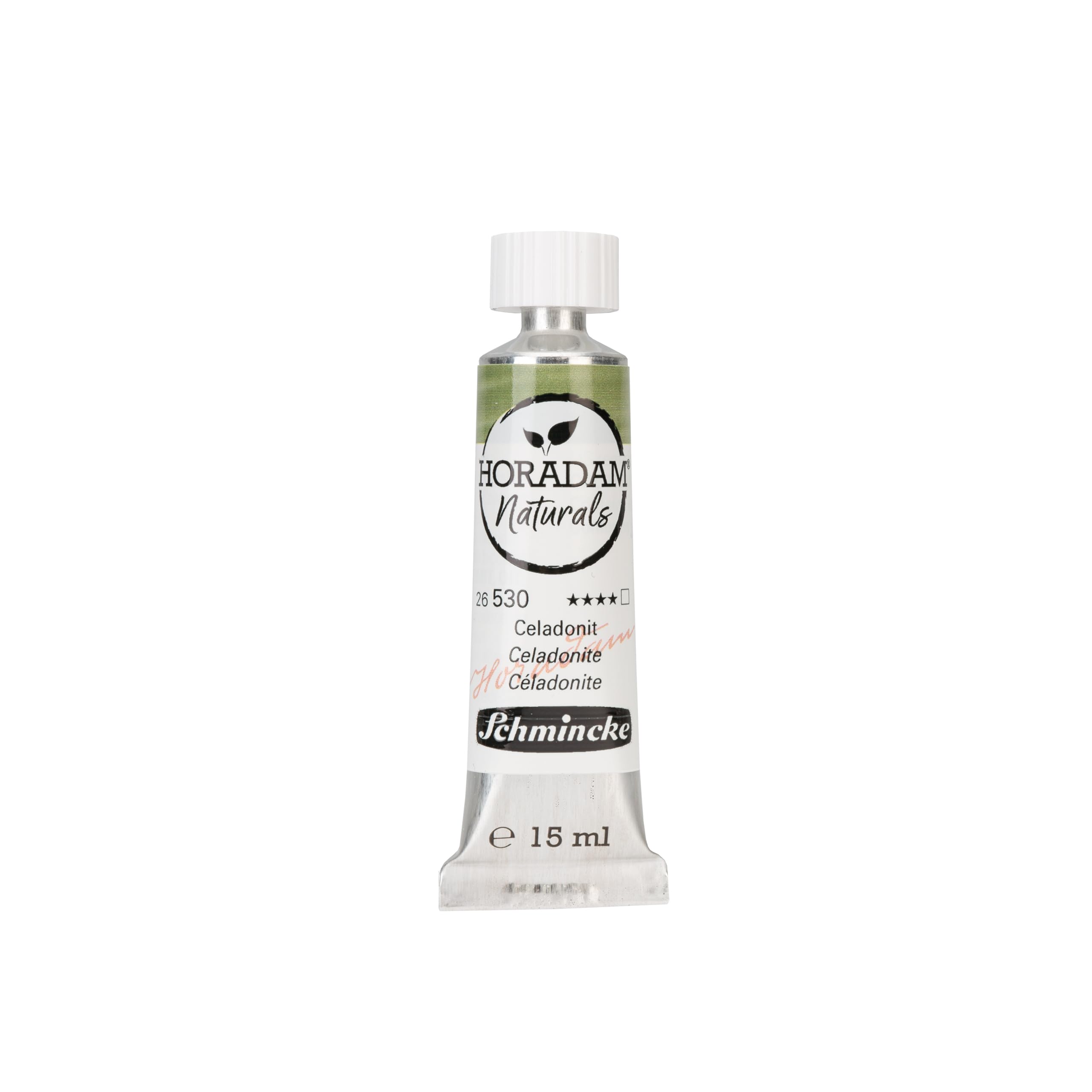 Schmincke - Horadam Naturals, Celadonite, 15 ml, 26530006, finest vegan watercolor, natural pigments, combination of watercolor and gouache, tube 15 ml