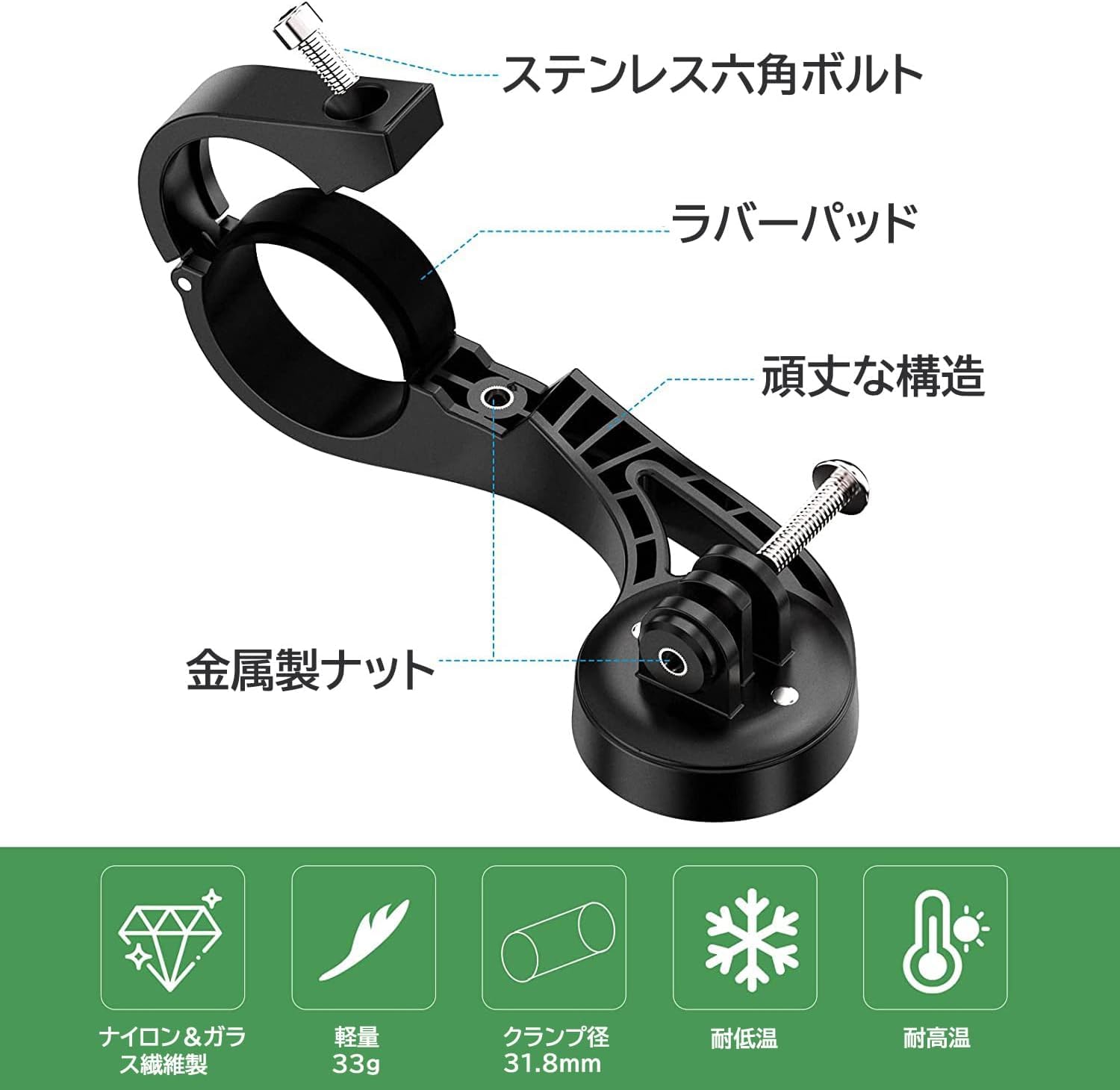 ガーミンマウント‼️世界にひとつ！ ワンオフ！削り出し！ スレッド用 Amazon.co.jp: サイコン マウント ガーミンマウント iGPSPORT