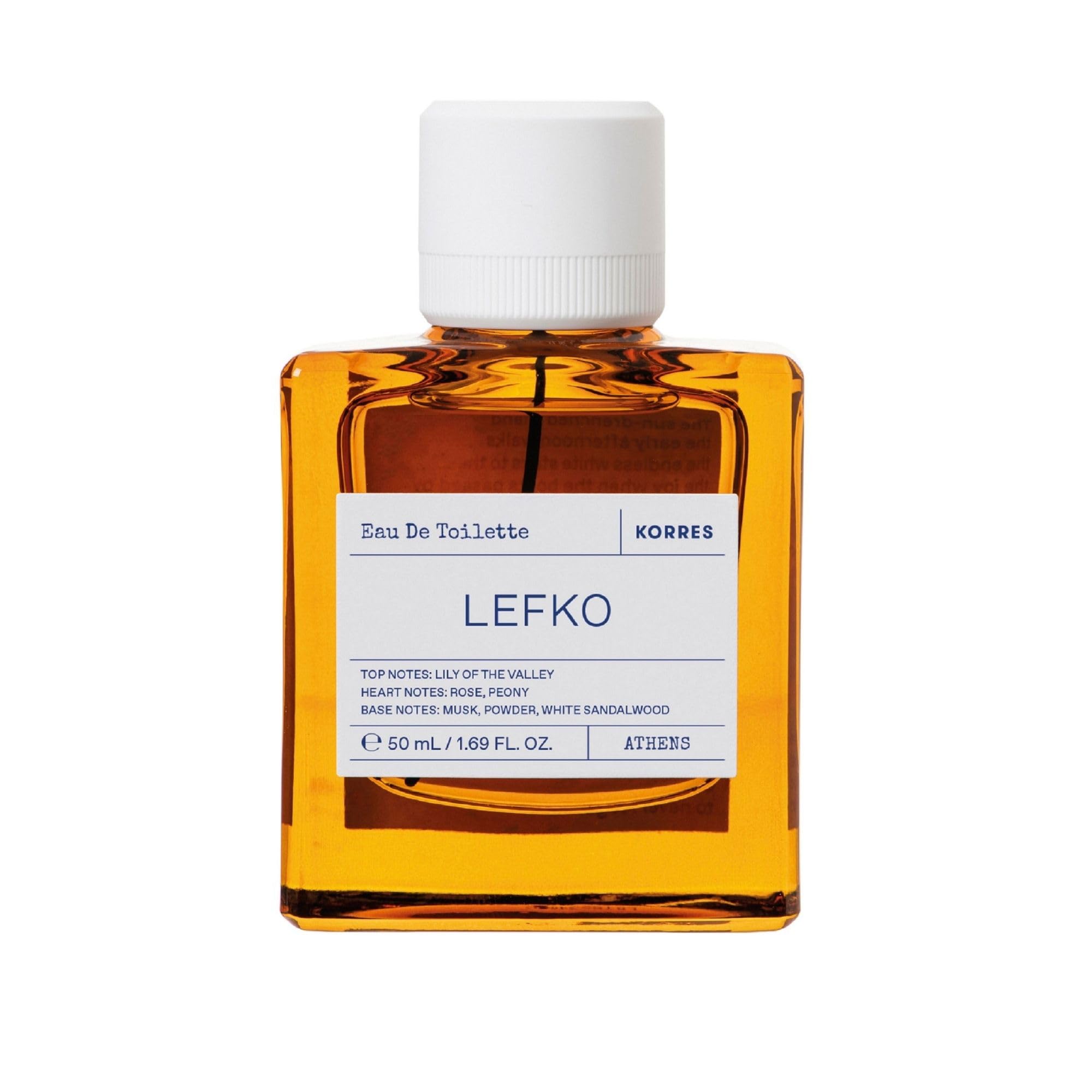 KORRES LEFKO Eau de Toilette für Herren und Damen, unisex Duft, floral, pudrig, vegan, 50 ml