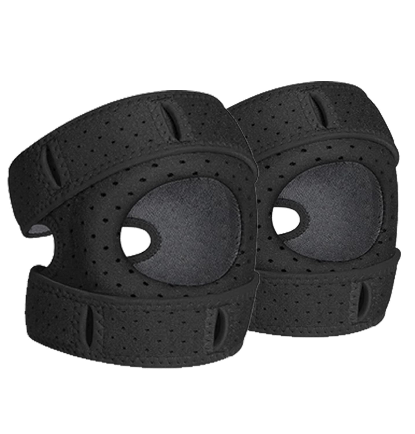 AILISK Orthoback Patellex - Kniebandage für maximale Stabilität und Bewegungsfreiheit bei Arthritis und Schwellungen(2 Stück Schwarz,L)