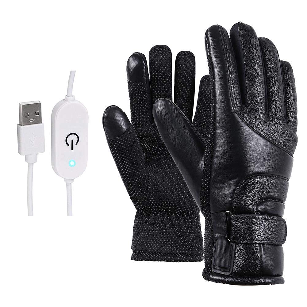 Guantes térmicos para Hombres y Mujeres, Guantes térmicos eléctricos, diseño de Pantalla táctil, Guantes térmicos para Motocicleta para Nieve, Invierno, cálido, Ciclismo al Aire li