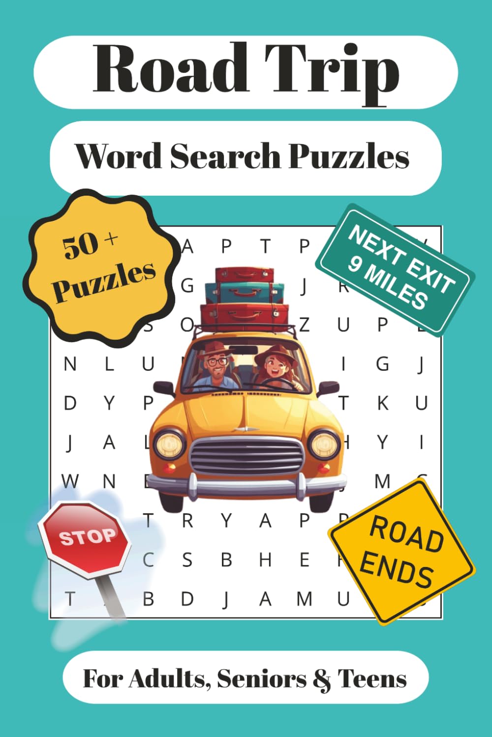Road Trip Word Search Puzzles: Word Searches with Easy to Read Print | About Road Trips, Family Vacations and more. | 6x9, 110 pages, 50 plus puzzles ... Family Road Trip, Vacations, and Free Time.
