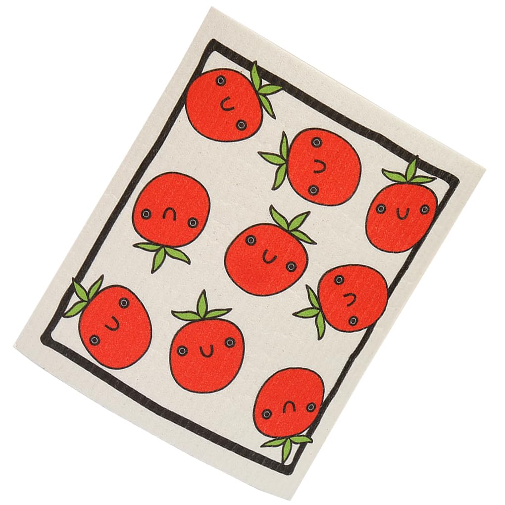 WOVEBIUS Kitchen Cleaning Cloth Dishes Wash Rag Tableware Clean Tool Household Absorbent Dish Cloths Big Strawberry