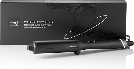 ghd Chronos Curve Max Wand Arricciacapelli Professionale in Nero - Per Onde Morbide che Durano a Lungo - Ideale per Capelli Lunghi (Presa EU)