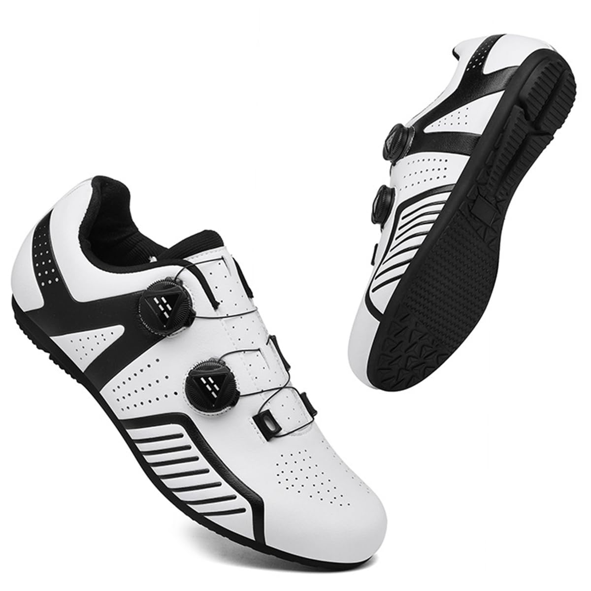 Chaussures Cyclisme sans Verrouillage Hommes Caoutchouc Semelle
