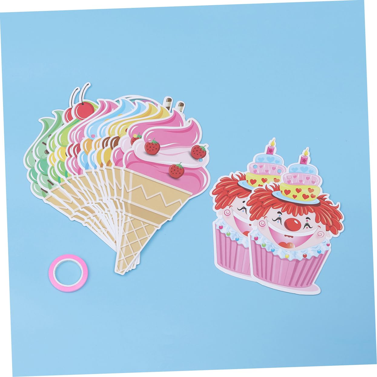 Ciieeo 12 Set Di Decorazioni Per Feste Hawaiane Striscioni Di Ghiaccio Decorazioni in Carta Decorazioni A Tema Hawaiano Per Compleanno