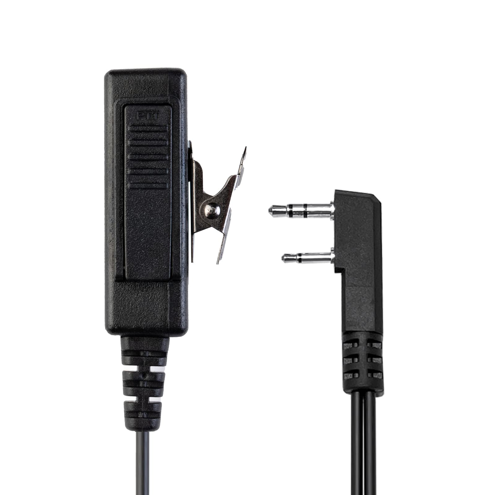SHON Mikrofon do słuchawek Walkie Talkie - PTT Clear Sound,radiowy zestaw słuchawkowy z szybkozłączką Air Tube, do Kenwood Walkie-Talkie, roczna