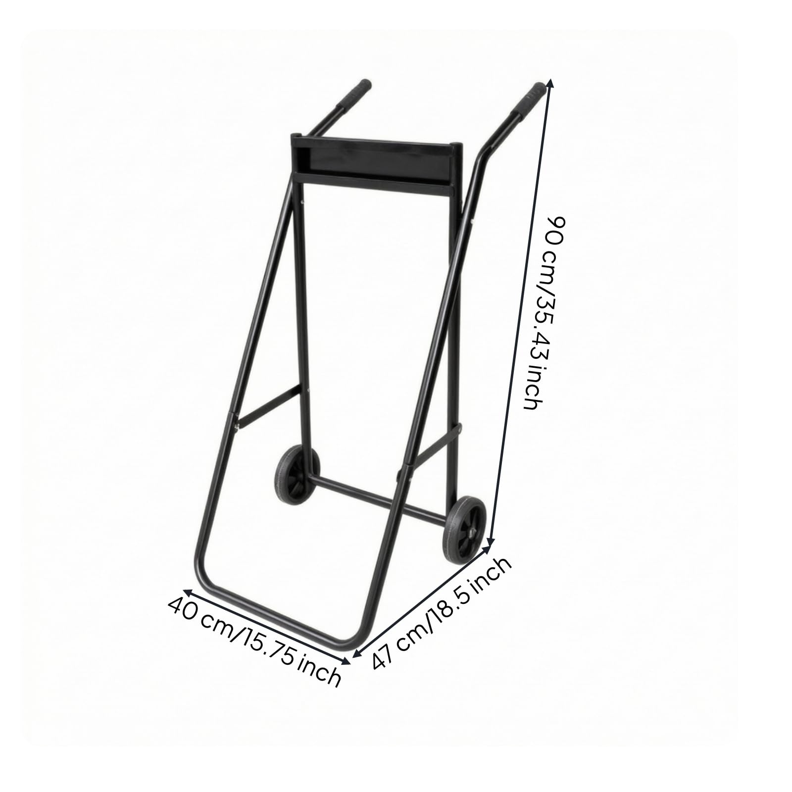 Carrello Motore Marino Motore Fuoribordo Supporto Motore Officina Struttura Robusta in d'Acciaio Manico Regolabile Ruote, Piccolo