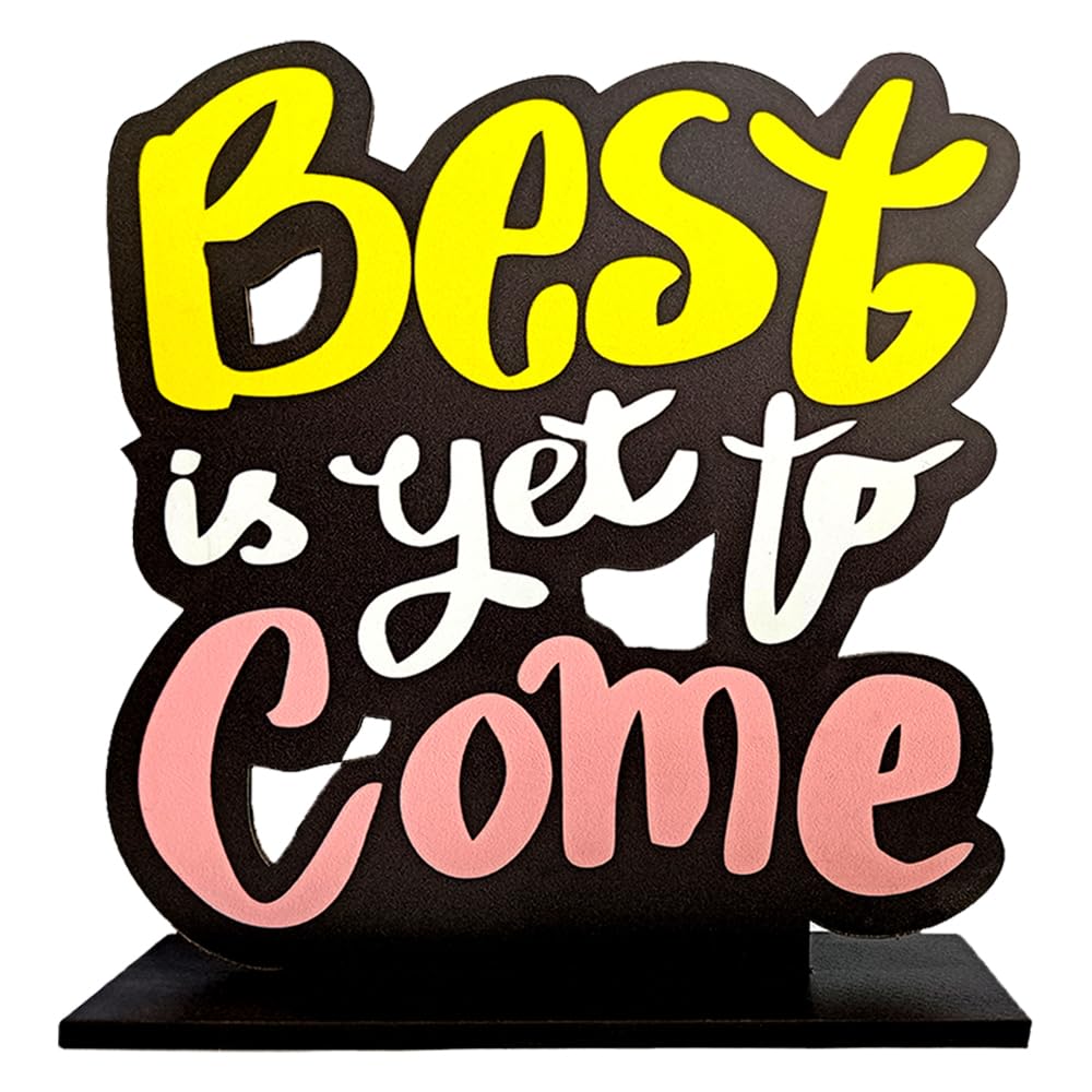 Sehaz Artworks Showpiece for Office Desk Decorative Items | Office Table Accessories | Table Decor Items | Office Decoration Items | Study Table Decor Items-Best Is Yet to Come