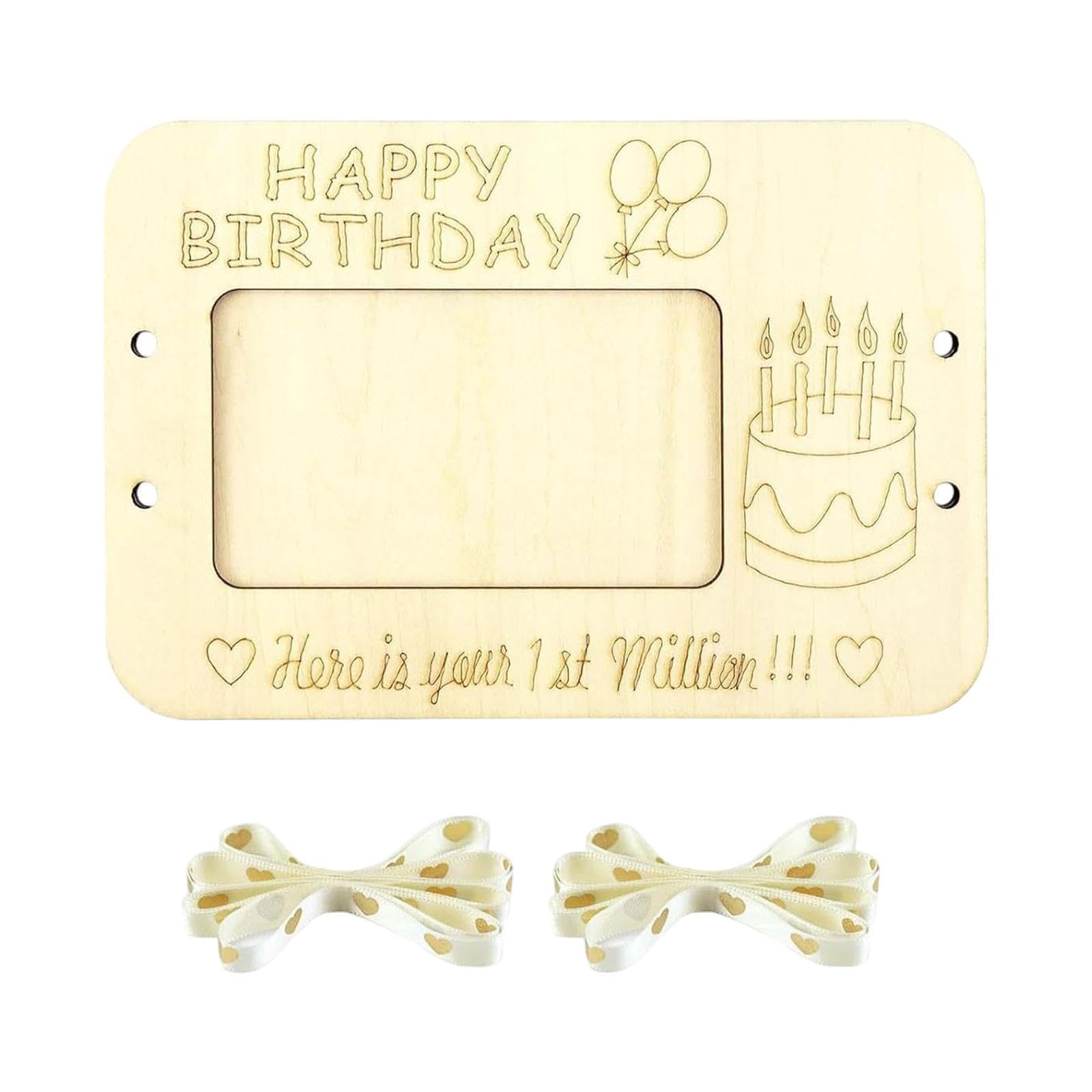 Enakshi Wooden Money Clip Desktop DKSGrative for Valentine's Day Birthday Graduation Cake|Home & Garden|Greeting Cards & Party Supply|Greeting Cards & Invitations-image-32