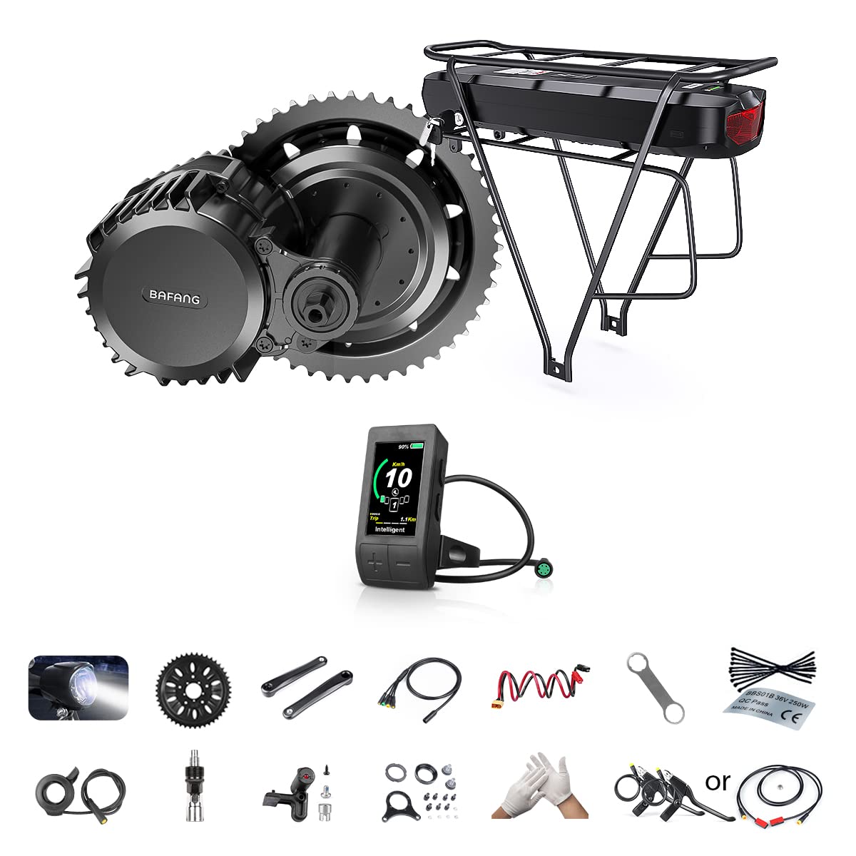 Buy Bafang Mid Drive Motor Kit 1000W 52V BB100mm 68mm BBSHD eBike