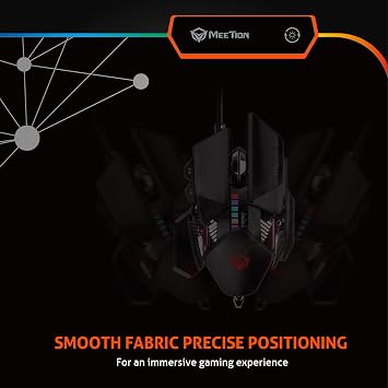 Meetion | PD120 | RGB | Player Mouse Pad | RGB Lighting | Non-Slip Base