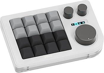 KB16 マクロメカニカルキーボード（左手デバイス） Amazon | KB16 マクロメカニカルキーボードアルミニウム製/片手