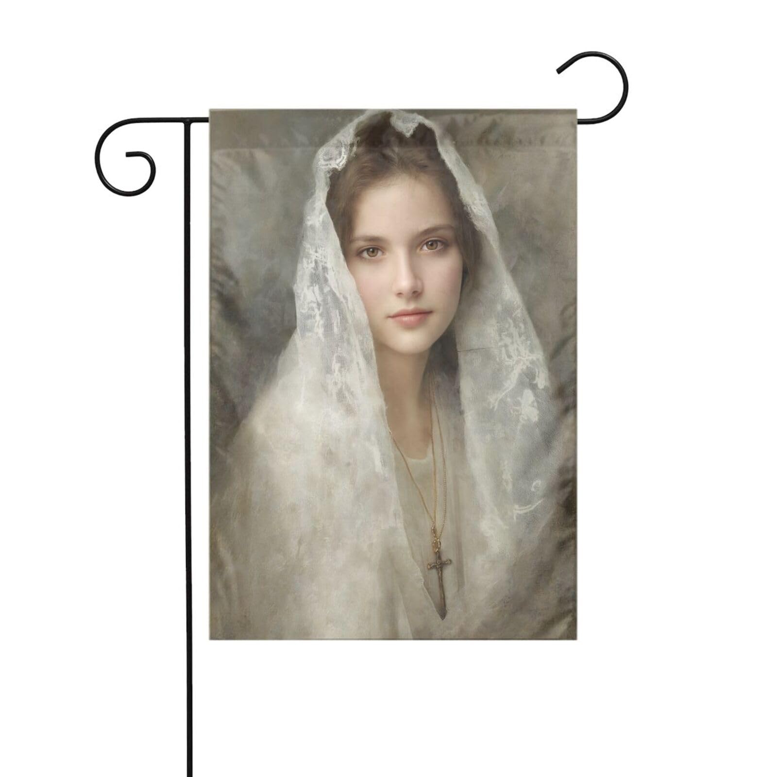 Beautiful Woman Vintage Garden Flag 12x18 Vertical Double Sided Farmhouse Holiday Outside Decorations Yard Flag