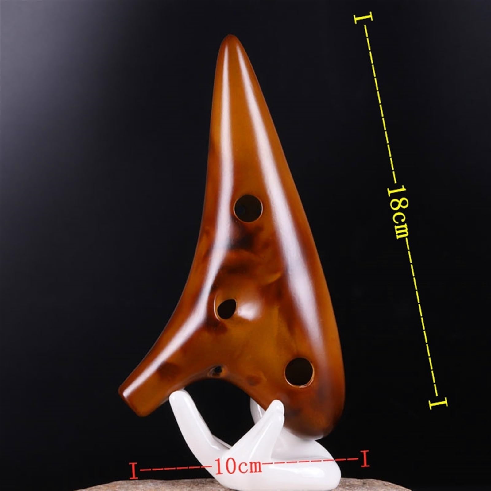 Ocarina principianti Ocarina Affumicata A 12 Fori Chiave In Do Contralto Ocarina In AC Strumento Musicale Professionale A 12 Fori