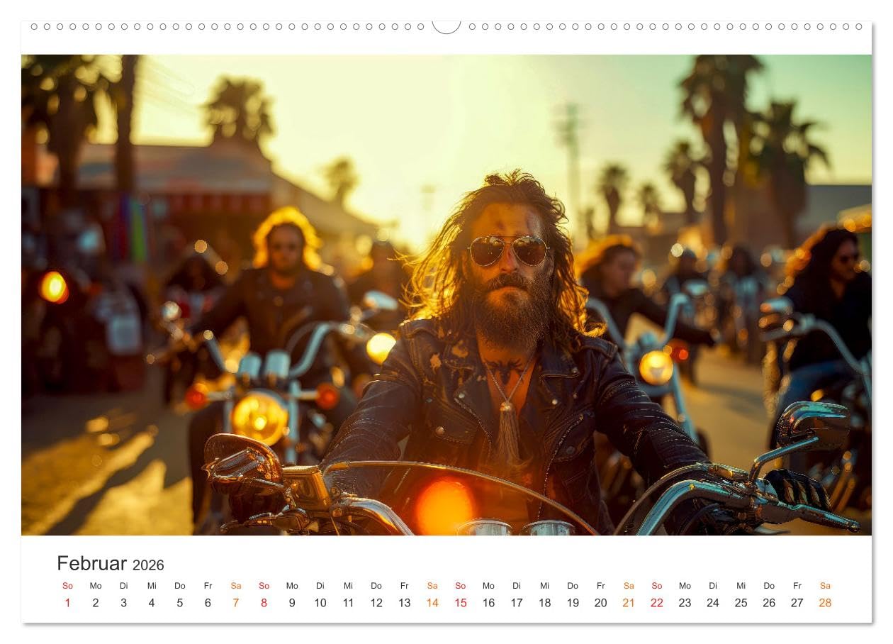 Motorrad tolle Momente (hochwertiger Premium Wandkalender 2026 DIN A2 quer), Kunstdruck in Hochglanz: Motorrad fahren - eine Wohltat für die Seele. (CALVENDO Mobilitaet)