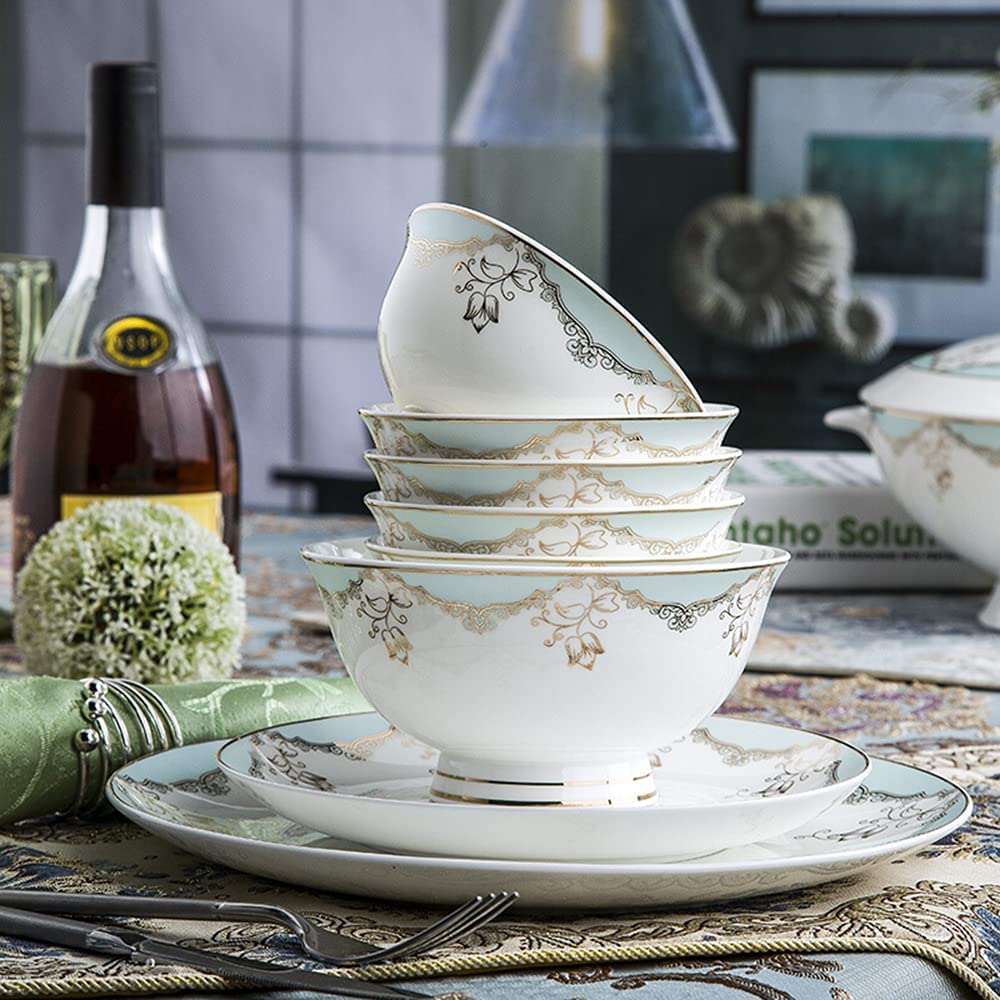 30-częściowy zestaw porcelanowej zastawy stołowej dla 3-6 osób, koreański zestaw obiadowy, zestawy obiadowe na święta