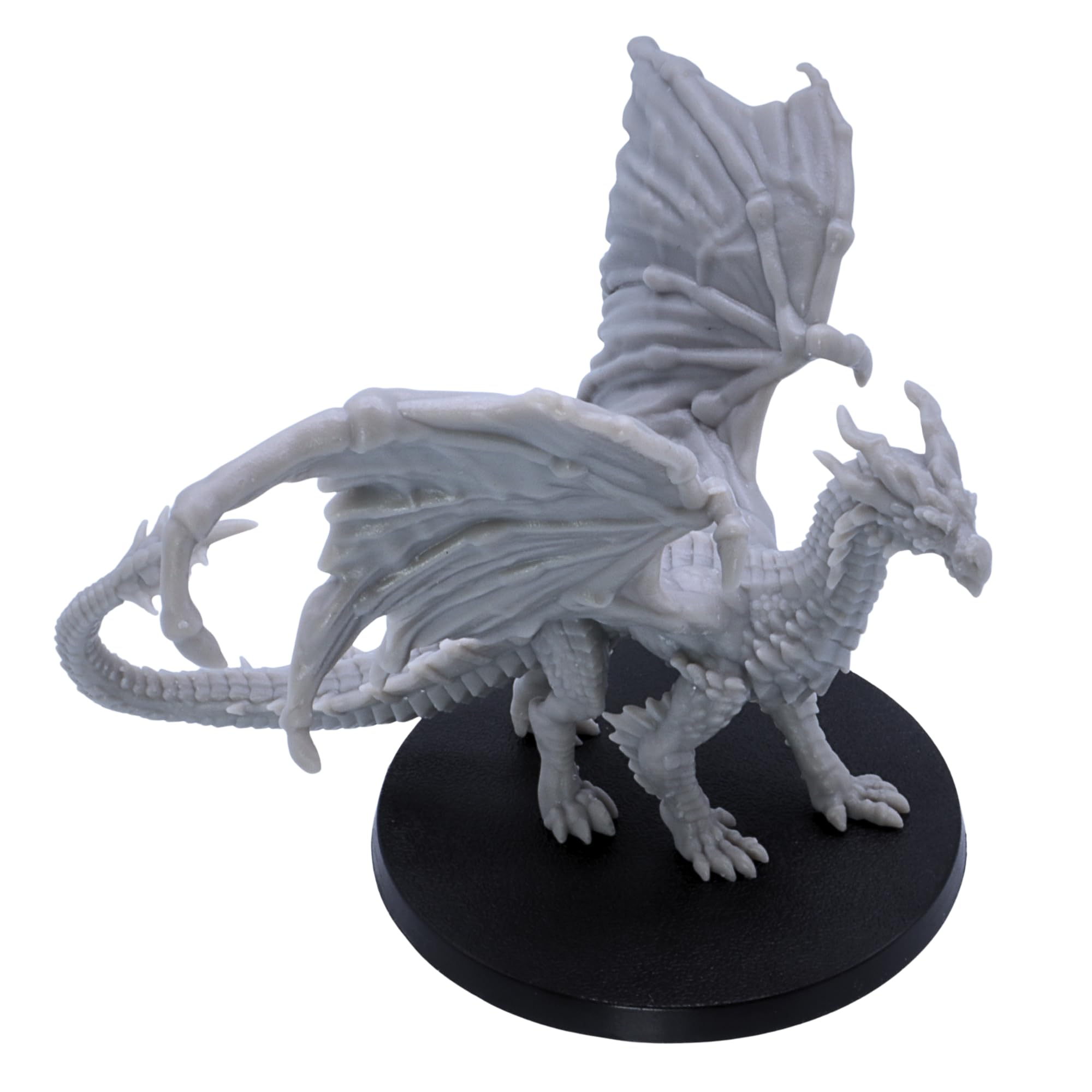 Dragon jaune – Miniature Fantasy Drake avec envergure de 110 mm | Miniatures épiques à l'échelle 32 mm | DND, Pathfinder, RPG, jeux de guerre | Modèle en résine non peinte | Collecteurs et joueurs
