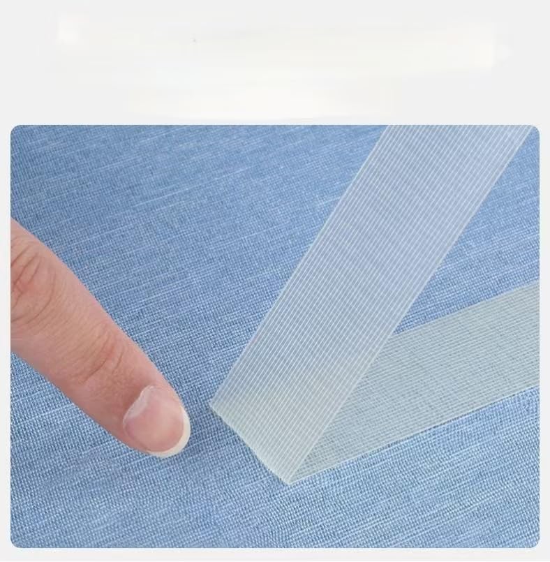 Image of Clear Double Sided Tape Heavy Duty,1.5Inchx33FT,Glass Fiber mesh, Super Sticky Transparent Tape, Can be Used to Secure Carpets or Hang Artwork on Walls.