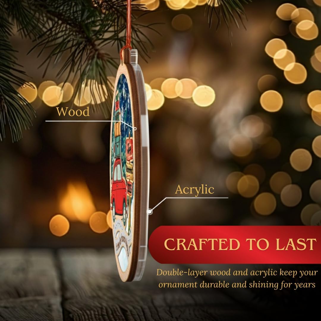 Retirement Ornament 2025, First Christmas Retired Ornament, Happy Retirement Ornaments, Double Layer Wood & Acrylic Keepsake, Retired Christmas Ornaments 2025 for Men Women, Home Decor - Image 4