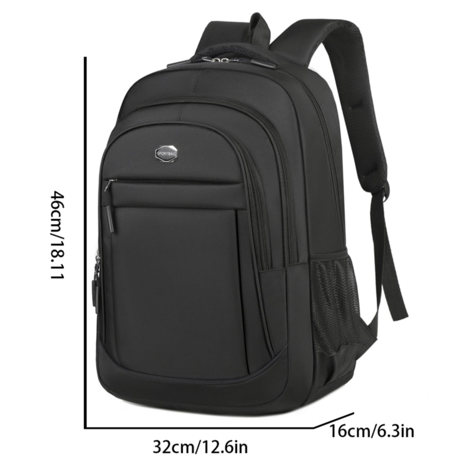 Mochila escolar Zaino Unisex di Grande capacità, Multicompartimento Durevole Adatto per I Pendoli Giornalieri, Lavoro in Ufficio, Studio Scolastico