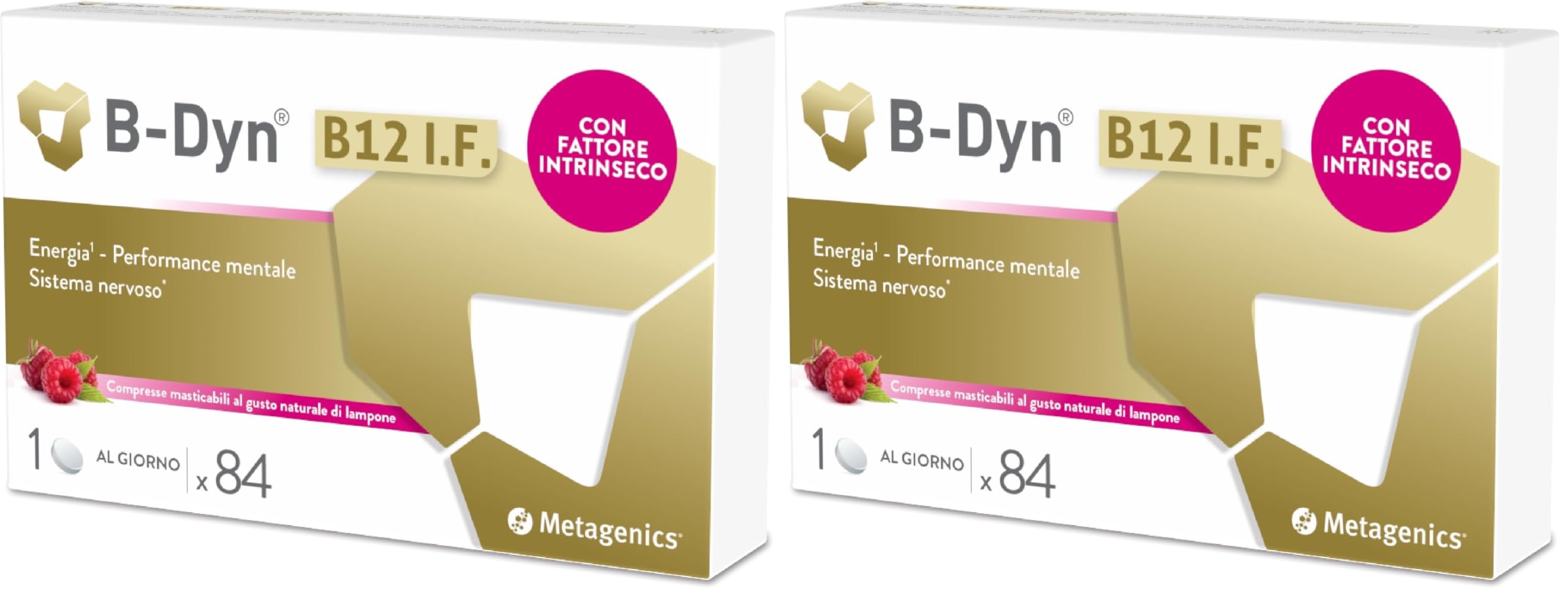 Metagenics B-Dyn B12 I.F. - Energia e Sistema Nervoso - 84 Compresse (Confezione da 2)