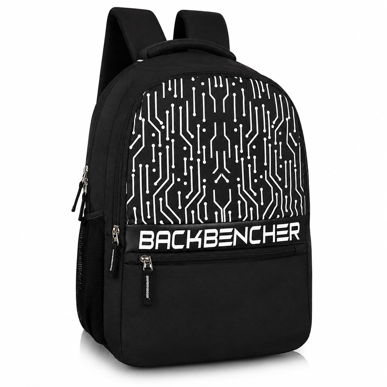 BACKBENCHER Printed School Backpack for Boys & Girls 30L Lightweight Laptop Backpack Water Resistant College Bag Multiple Compartments Heavy Duty Zippers Comfortable Handle Travel Bag-image-1