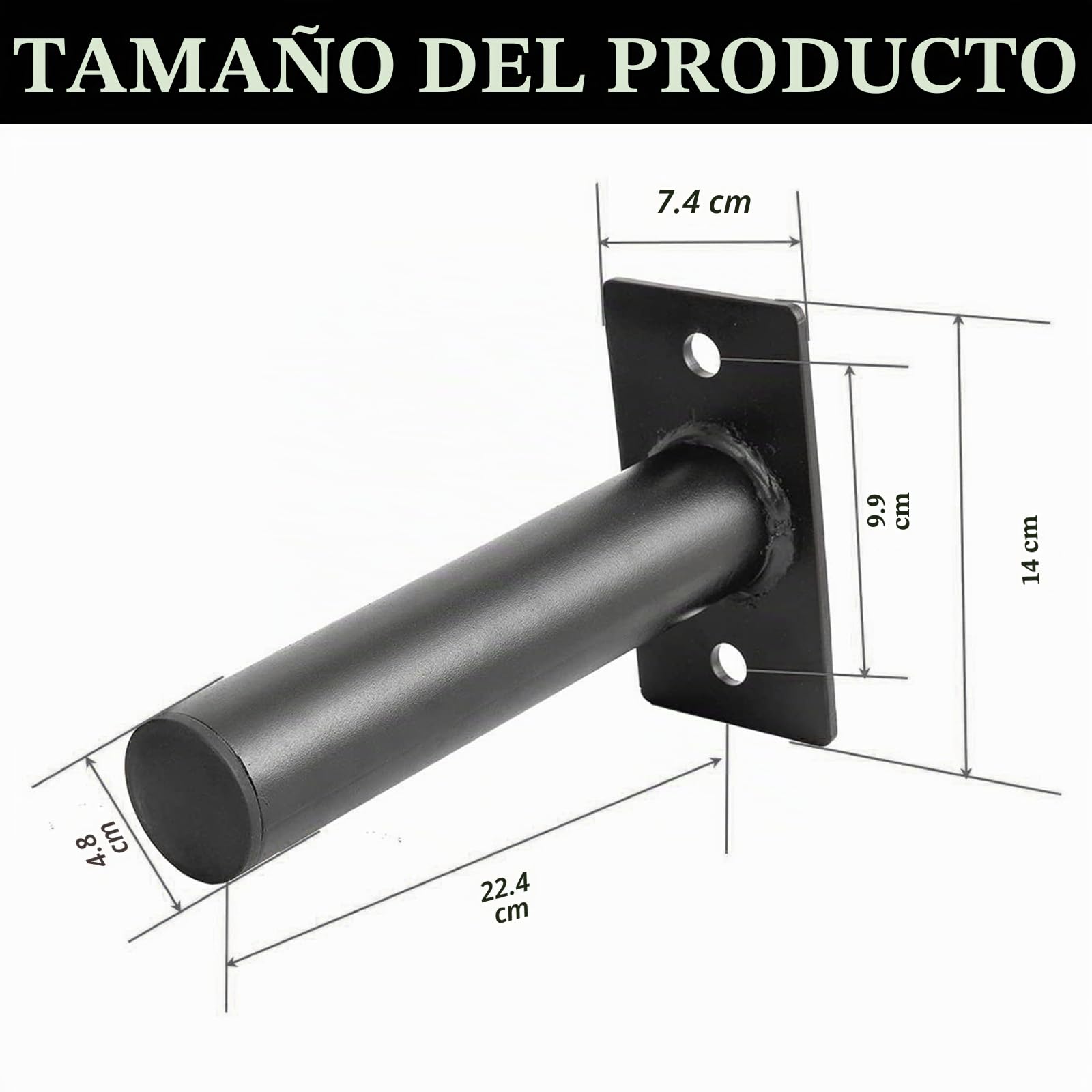 2 Piezas Soportes para Discos de Pesas, 50 mm Soporte para Discos de pesas Estante para Discos de Pesas Montado en la pared para Estadio Gimnasio Almacenamiento de Discos de Pesas