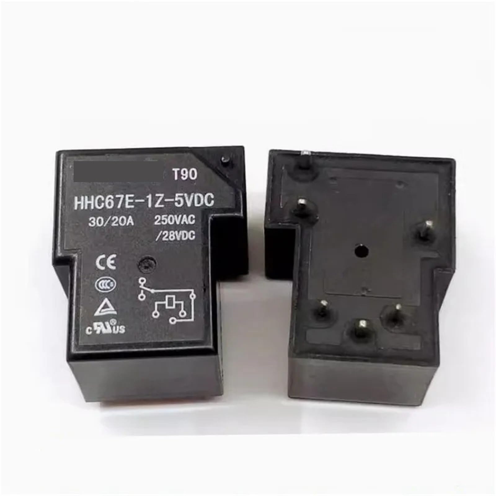 Relais 6 broches HHC67E haute puissance 30A pour commutation stable