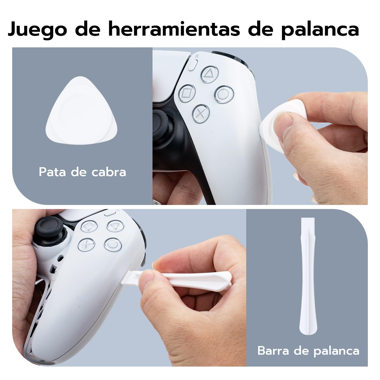 Mcbazel TMR Joystick Electromagnético de Repuesto para Mando PS5 DualSense, con Thumbsticks de Repuesto y Kit de Reparación, Anti-Drift