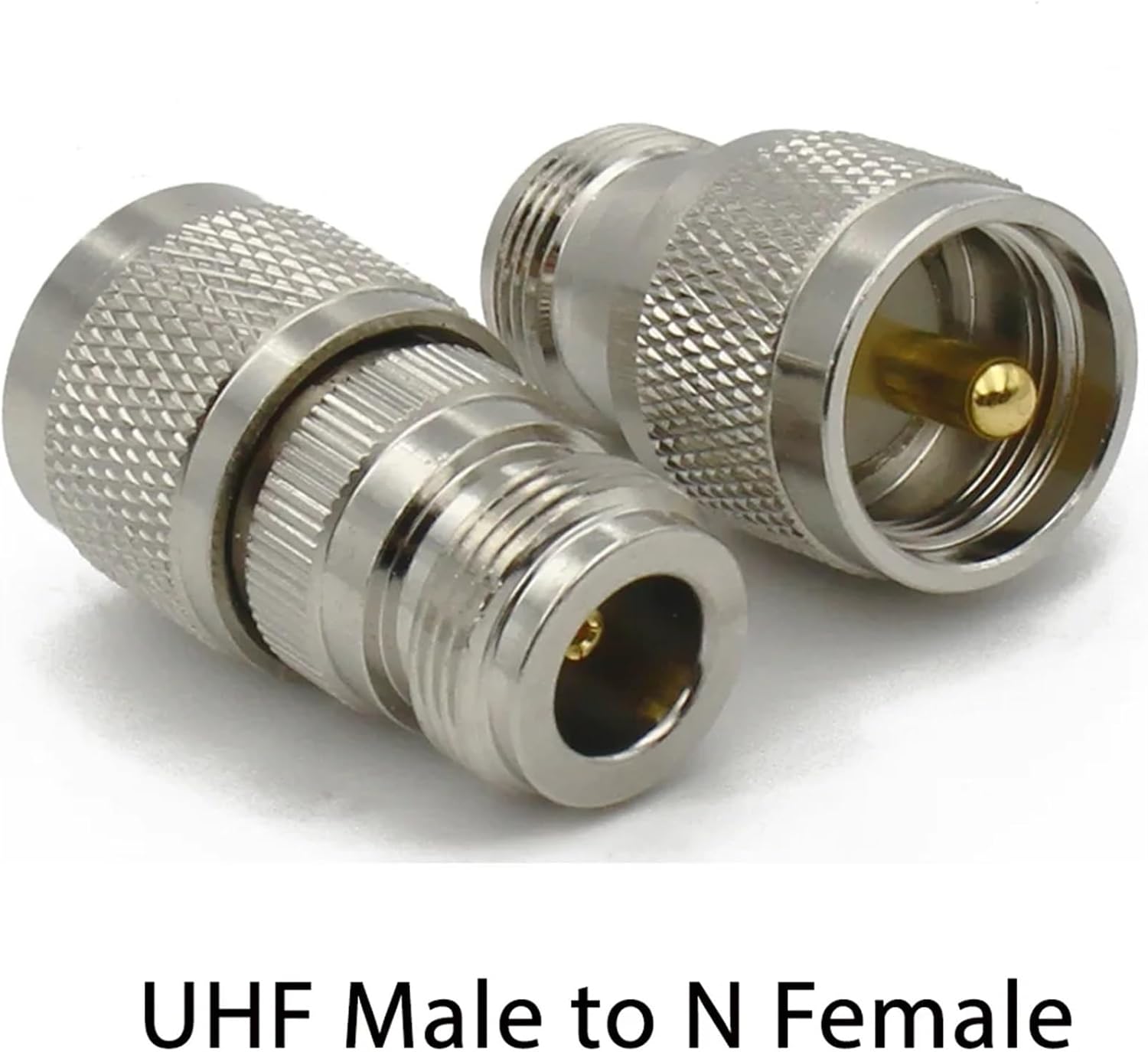 PL259 SO239 UHF Jack to N Type Plugs Male/Female Coaxial Connector Radio Coax Adapter Kit Straight Converter Copper(Type4,1Pcs)