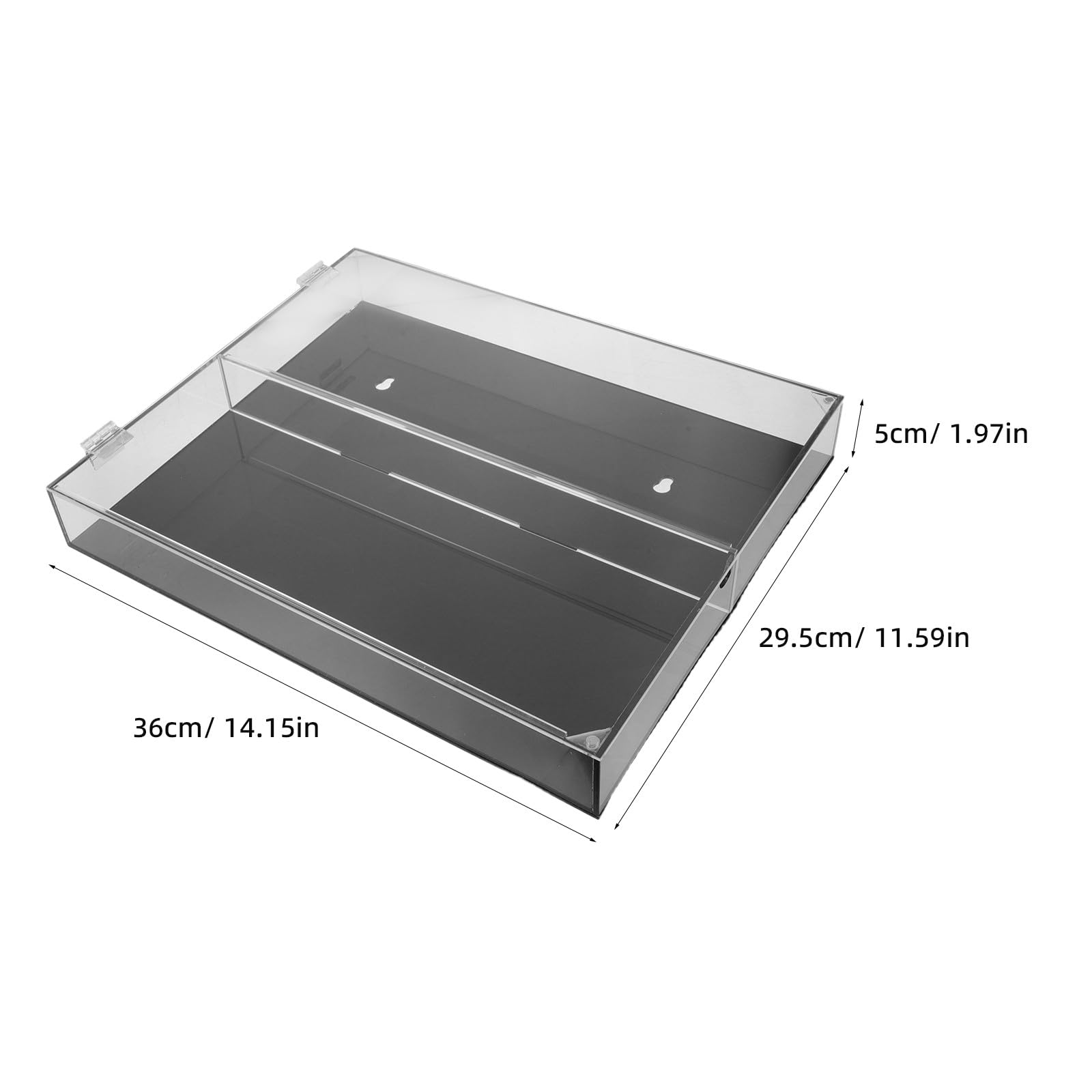 YARNOW Vitrina expositora de Tarjetas con protección UV, para Montaje en Pared, de acrílico Transparente, para Tarjetas coleccionables de fútbol, ​​béisbol, Baloncesto, Hockey y cómics.