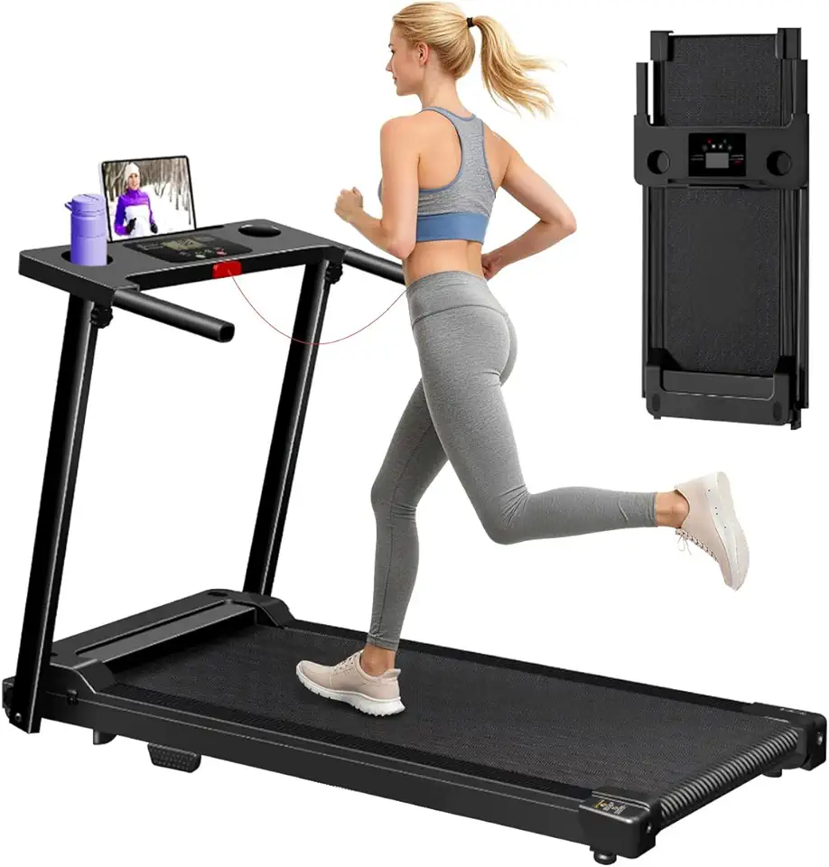 CHINI Esteira Ergométrica Eletrica Bivolt 110V 220V Portátil Para Academia Em Casa Mini Walking Pad Fitness Eletronicos Com Motor 1,5HP Capacidade 110KG Aparelho Mecanica Elite 10km/h