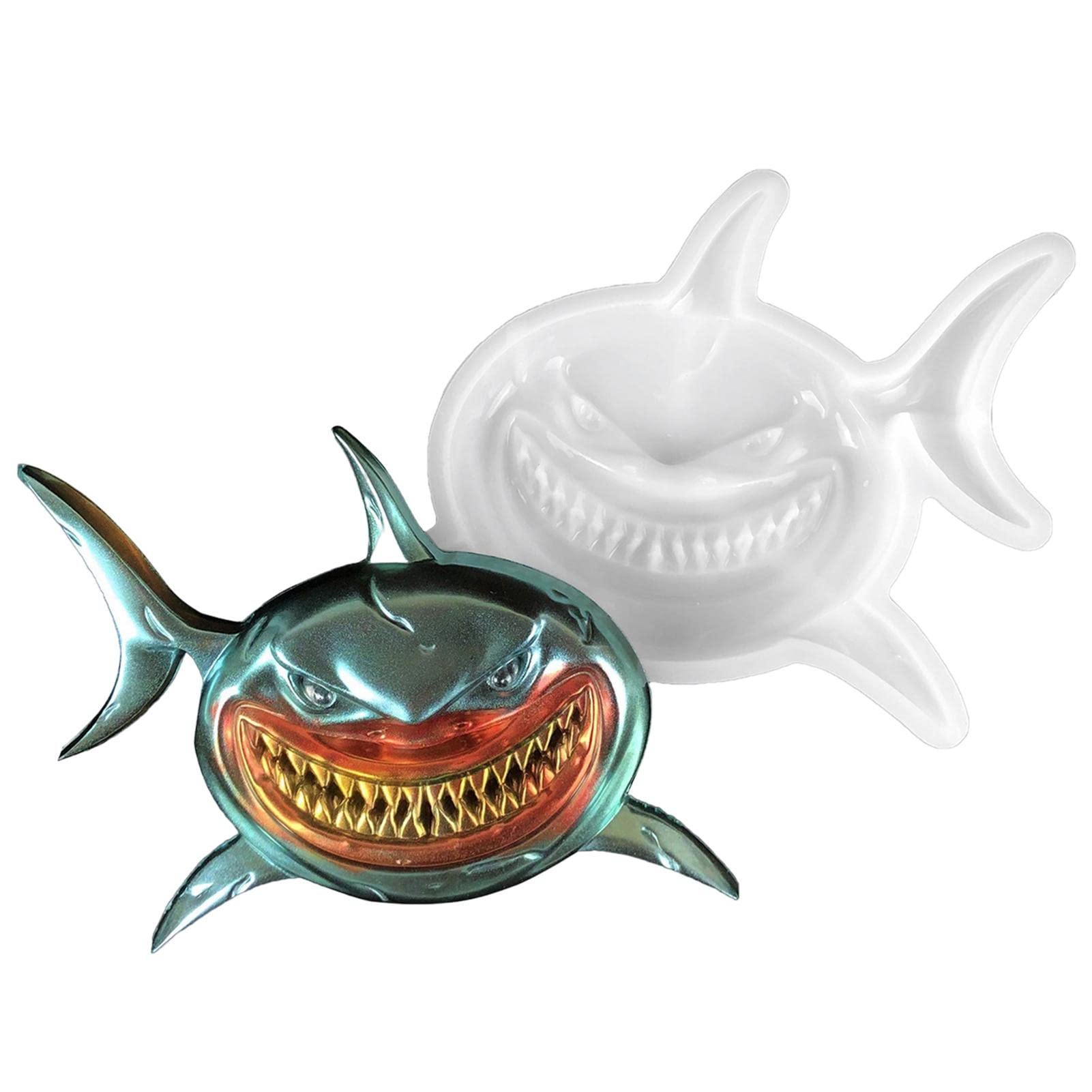 PURBLE Animal Molds | 3D Shark Molds Resin Molds Silicone,Resin Mold, Silicone Molds for Epoxy Resin, Resin Molds Silicone for Jewelry, Ornaments, Pendant, Art Craft